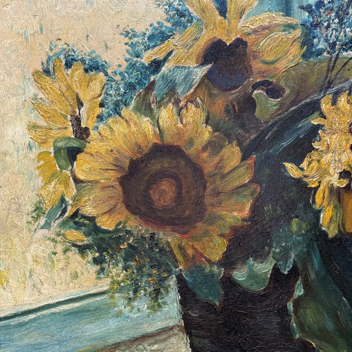 Mid 20th-century Dutch Floral Still Life Painting