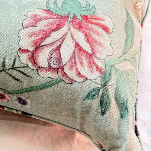 Custom John Derian for Pierre Frey "Le Paravent Chinois" Pillow in Original Green (#30)