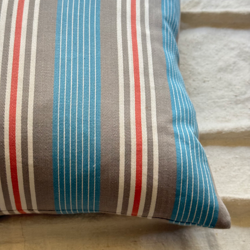 Custom 19th Century French Ticking Pillow (#9)