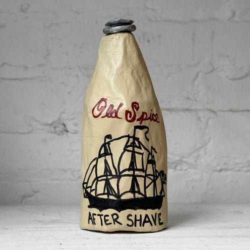 Papier-Mâché Old Spice Bottle #1