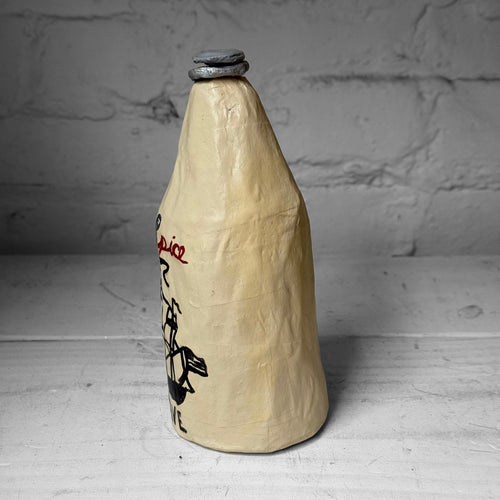 Papier-Mâché Old Spice Bottle #1