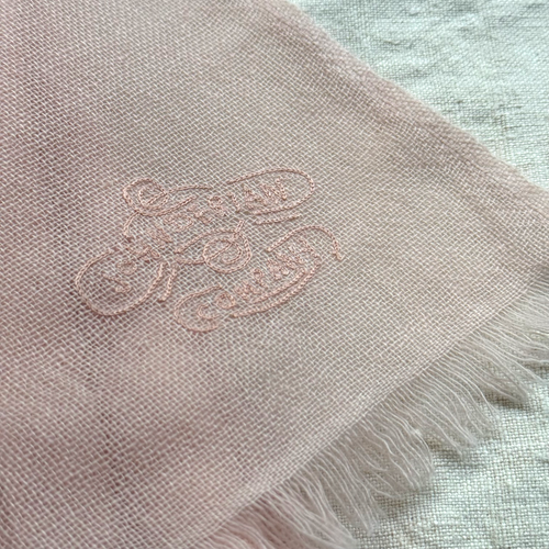 Noble Fibre Cashmere Gauze Scarf in #187 Palm Springs