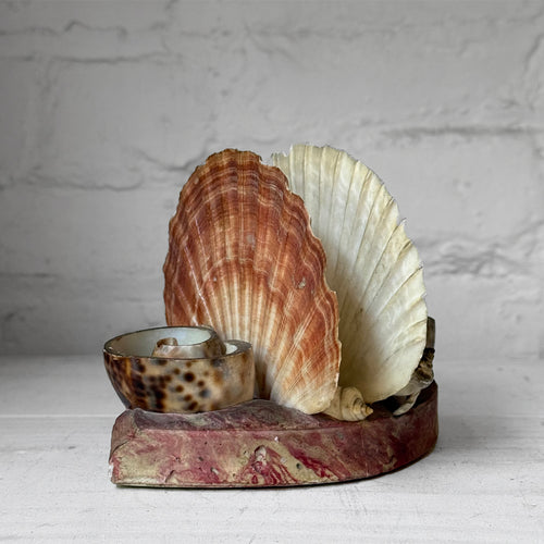 Mid-century Shell Napkin or Letter Holder