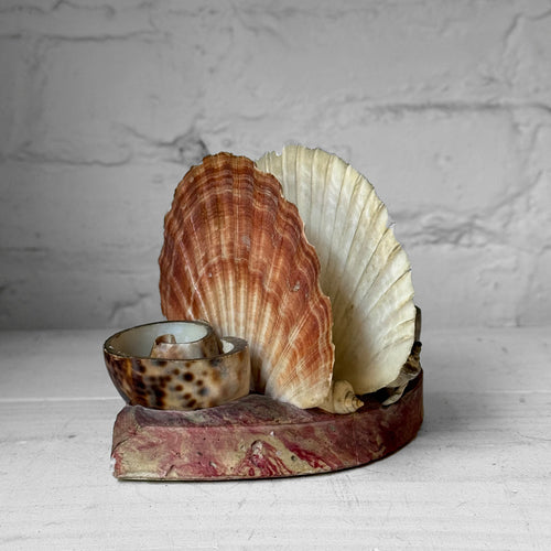 Mid-century Shell Napkin or Letter Holder