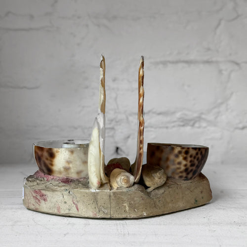 Mid-century Shell Napkin or Letter Holder
