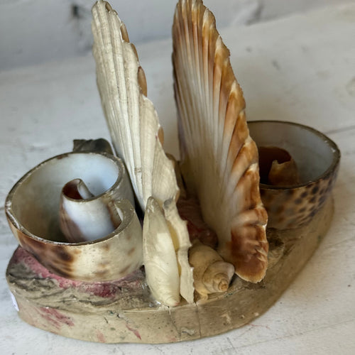 Mid-century Shell Napkin or Letter Holder