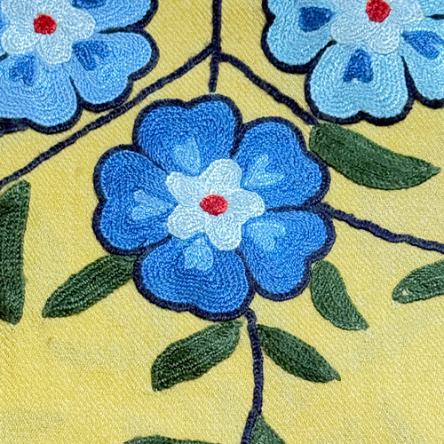 Madeline Weinrib x Kashmir Loom Wool Shawl in Jasmine