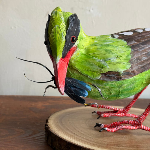 Papier-Mâché Indonesian Green Magpie