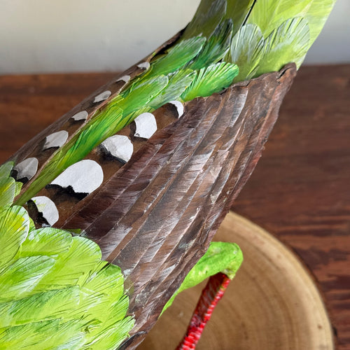 Papier-Mâché Indonesian Green Magpie