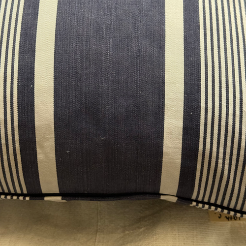 Custom 19th-century French Ticking Pillow (#4-01)