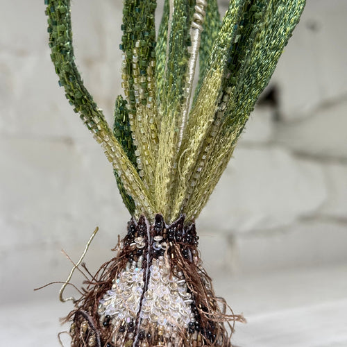 Hand-Beaded Grape Hyacinth by Trovelore