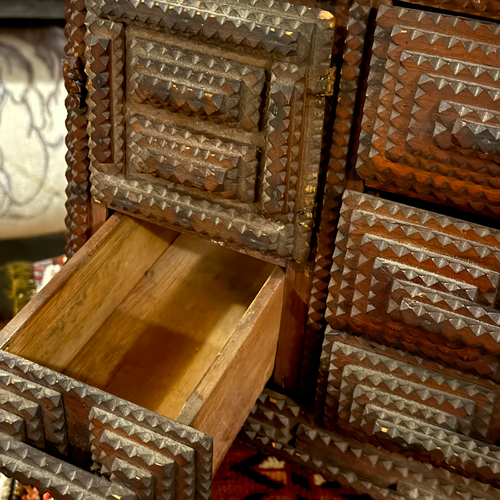 20th-century Tramp Art Cabinet