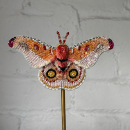 Hand-Beaded Madagascar Butterfly on Stand by Trovelore