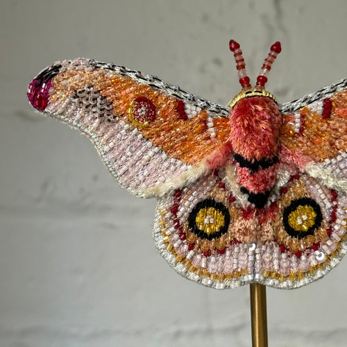 Hand-Beaded Madagascar Butterfly on Stand by Trovelore