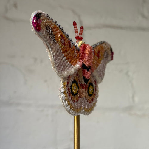 Hand-Beaded Madagascar Butterfly on Stand by Trovelore