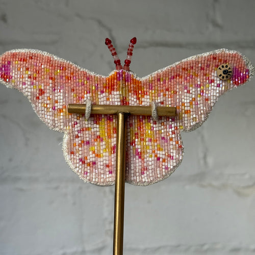 Hand-Beaded Madagascar Butterfly on Stand by Trovelore