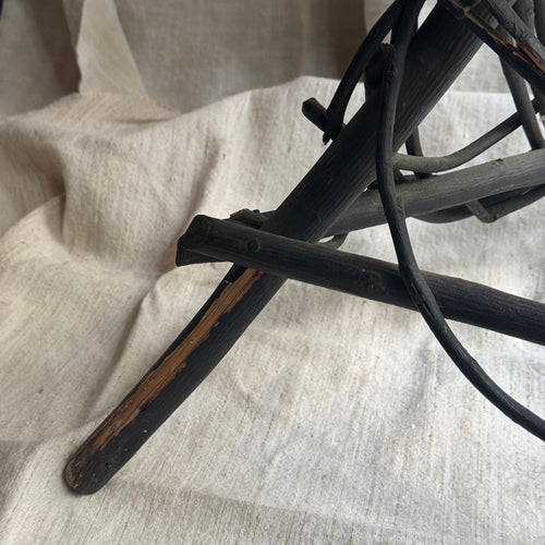 Early 20th-Century American Folk Art Heart-Shaped Twig Table