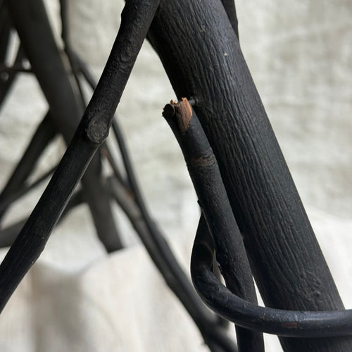 Early 20th-Century American Folk Art Heart-Shaped Twig Table