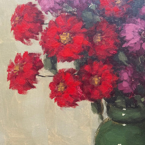 Mid 20th-century Dutch Floral Still Life Painting