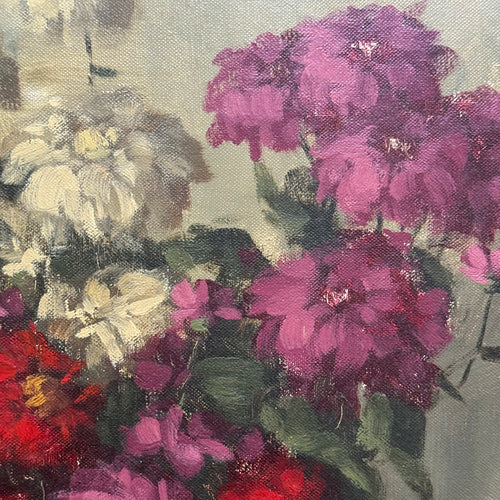 Mid 20th-century Dutch Floral Still Life Painting