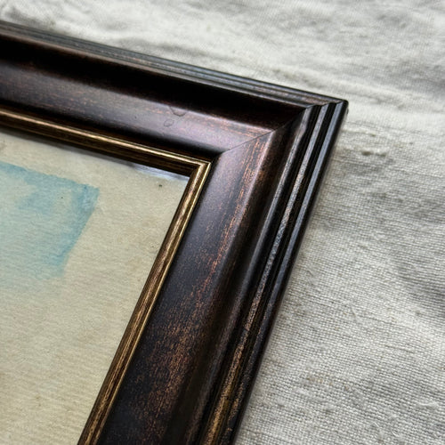 18th-century Framed Watercolor