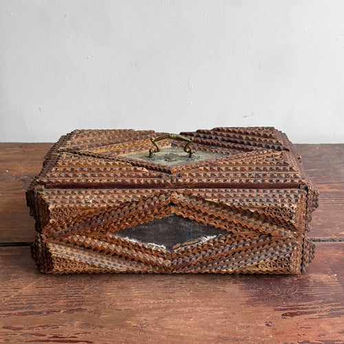 20th-century Tramp Art Box