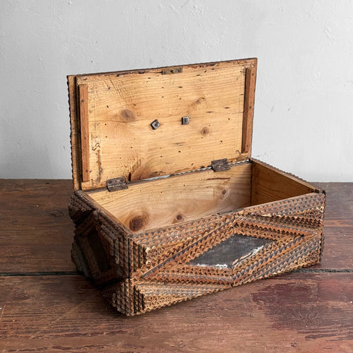 20th-century Tramp Art Box
