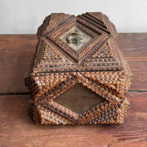 20th-century Tramp Art Box