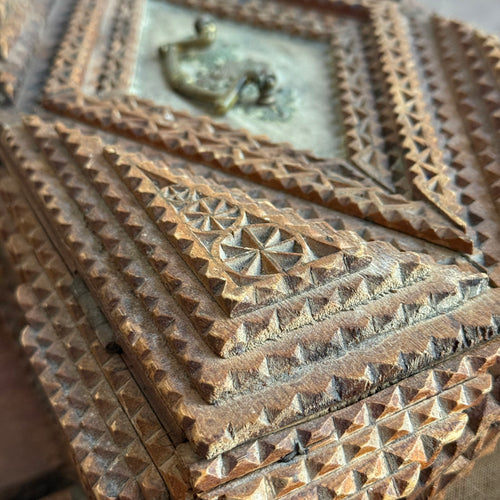 20th-century Tramp Art Box