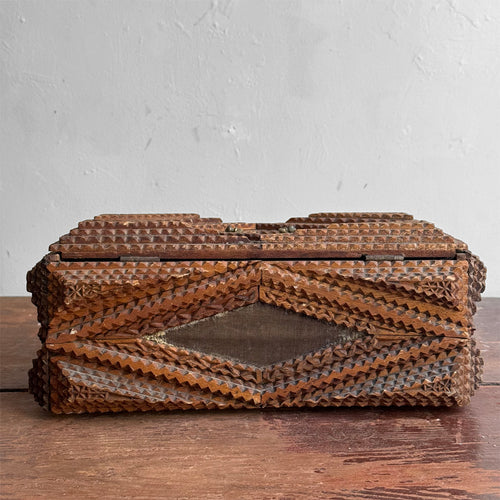 20th-century Tramp Art Box