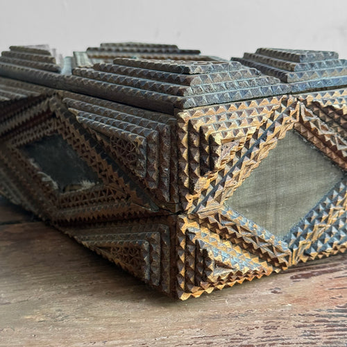 20th-century Tramp Art Box