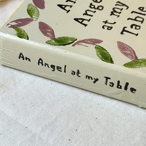Leanne Shapton "An Angel at my Table" Painted Wooden Book