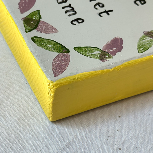 Leanne Shapton "An Angel at my Table" Painted Wooden Book