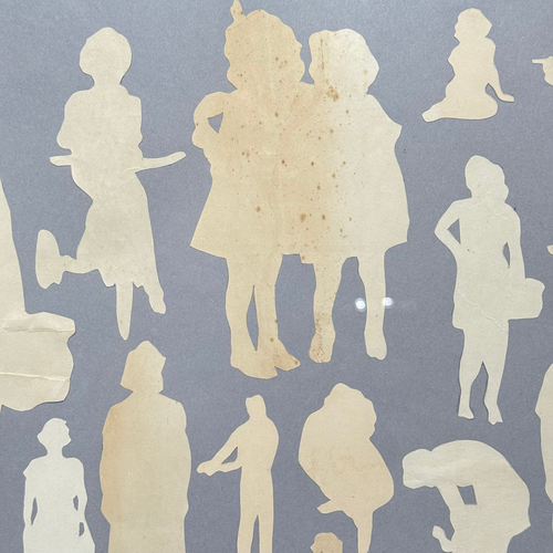 Framed Mike Miller Silhouette Collage #1