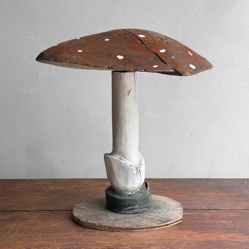Vintage French Wooden Mushroom