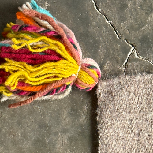 PO! Paris Nathalie Lete Woven & Tufted "Bed Head" Rug in Gris