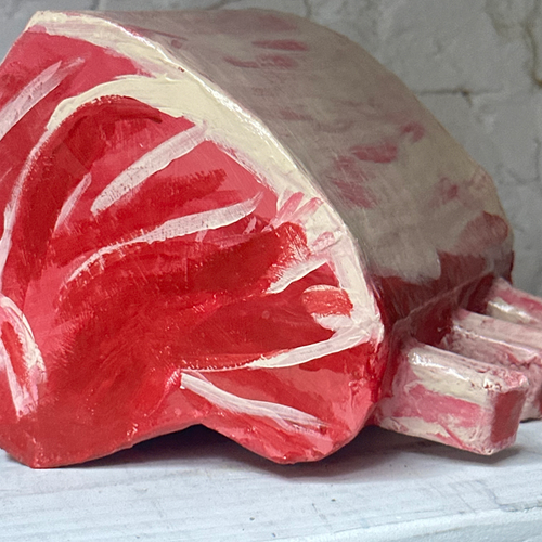 Papier-Mâché Meat Sculpture (#1)