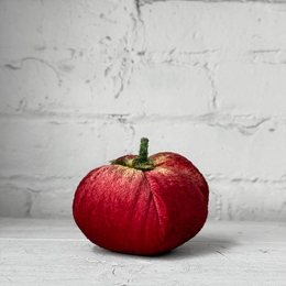 Vintage Velvet Red Decorative Tomato
