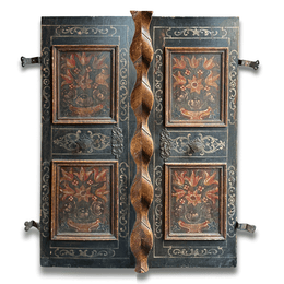 Late 18th-century Hand Painted German Doors
