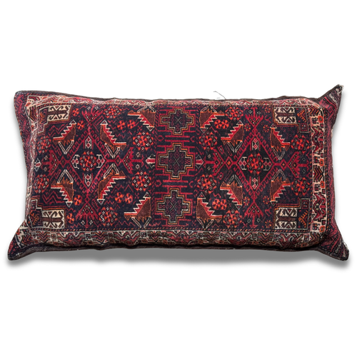 Antique Turkmen Rug Pillow