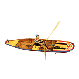Limited Edition Tin Wind-Up Long Rowing Boat