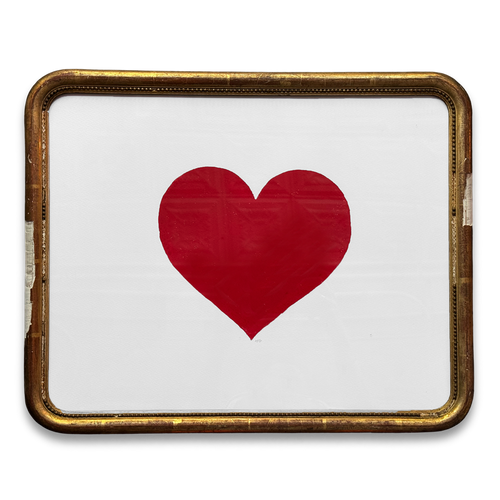 "Red Heart" in a Vintage Frame