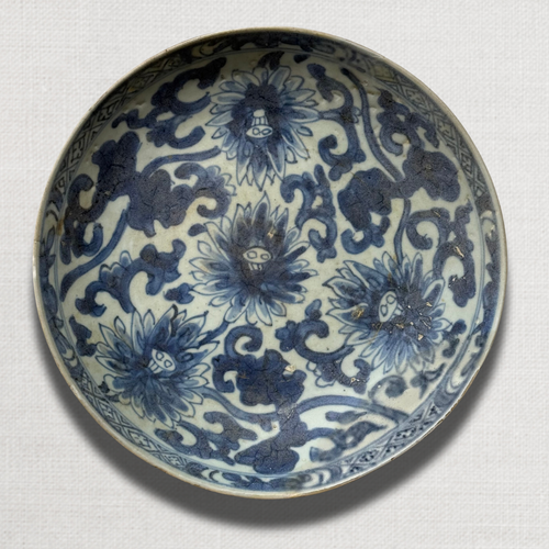 Late 17th-century Kangxi Period Porcelain Shipwreck Plate (#1)