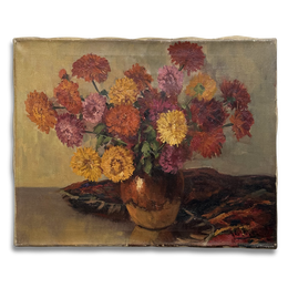 Mid 20th-century Dutch Floral Still Life Painting