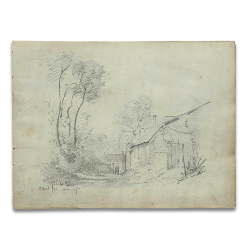 19th-century French Pencil Drawing by Alphonse Baril (#1)