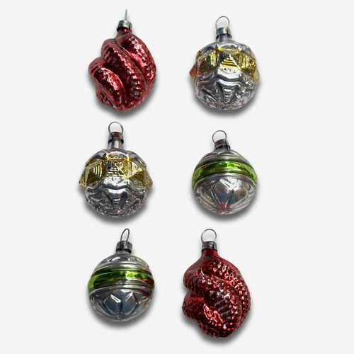 Set of 6 Small Nostalgic Ornaments