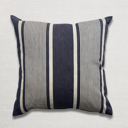 Custom 19th-century French Ticking Pillow (#4-01)