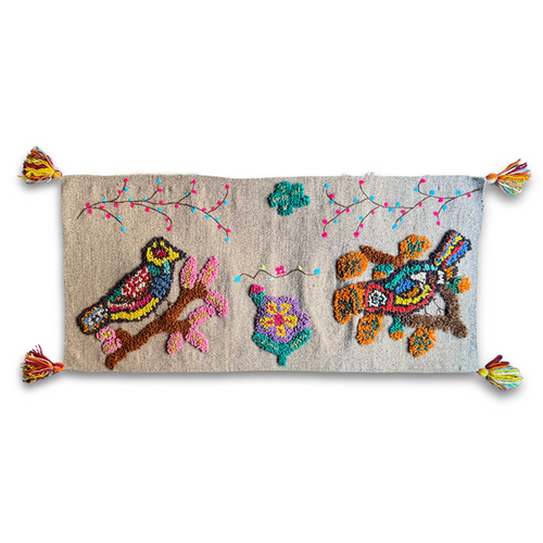 PO! Paris Nathalie Lete Woven & Tufted "Bed Head" Rug in Gris