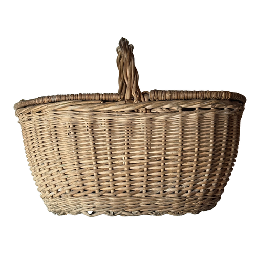 Antique  Double Lidded Picnic Basket