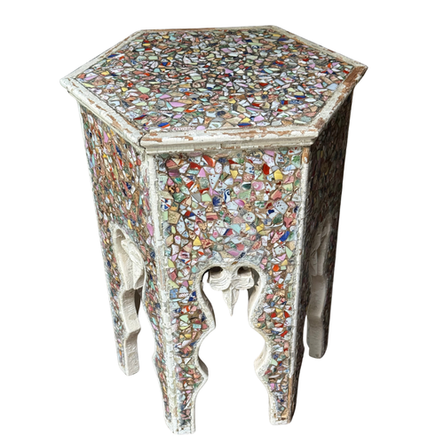 Vintage American Shardware Moroccan Side Table
